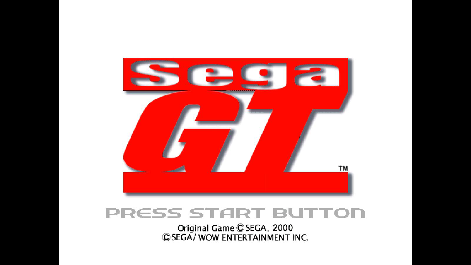 Sega GT Title Screen